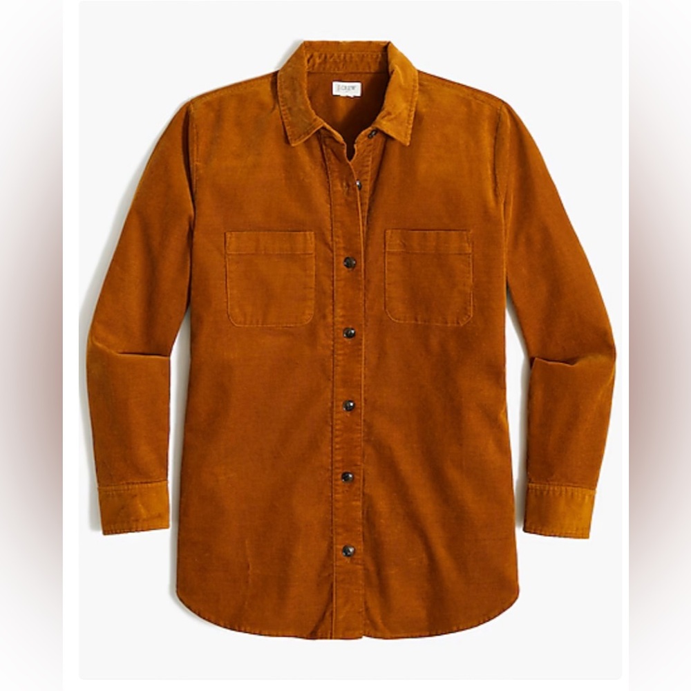 NWT J. Crew Corduroy Shit Jacket - Petite Small